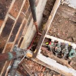 Remove short section of 1" galvinized pipe below the backflow and before the PVC manifolt and replace with copper in Arvada