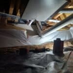 Proposal to run discharge from sump pump to the downspout drain on four units in the same building. in Denver