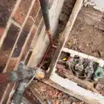 Leaking Galvanized Pipe at Sprinkler Backflow. in Arvada