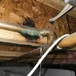 Repair Leaking Copper Fittings in Ceiling of Basement in Highlands Ranch