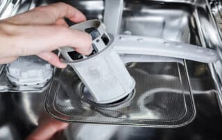 Cardom Plumbing explains how to clean a dishwasher filter, ensuring optimal performance, preventing clogs, and keeping your dishes spotless.
