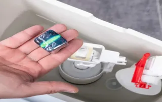 Cardom Plumbing explains why in-tank toilet cleaners are a bad idea, as they can damage flushing components and lead to costly repairs over time.